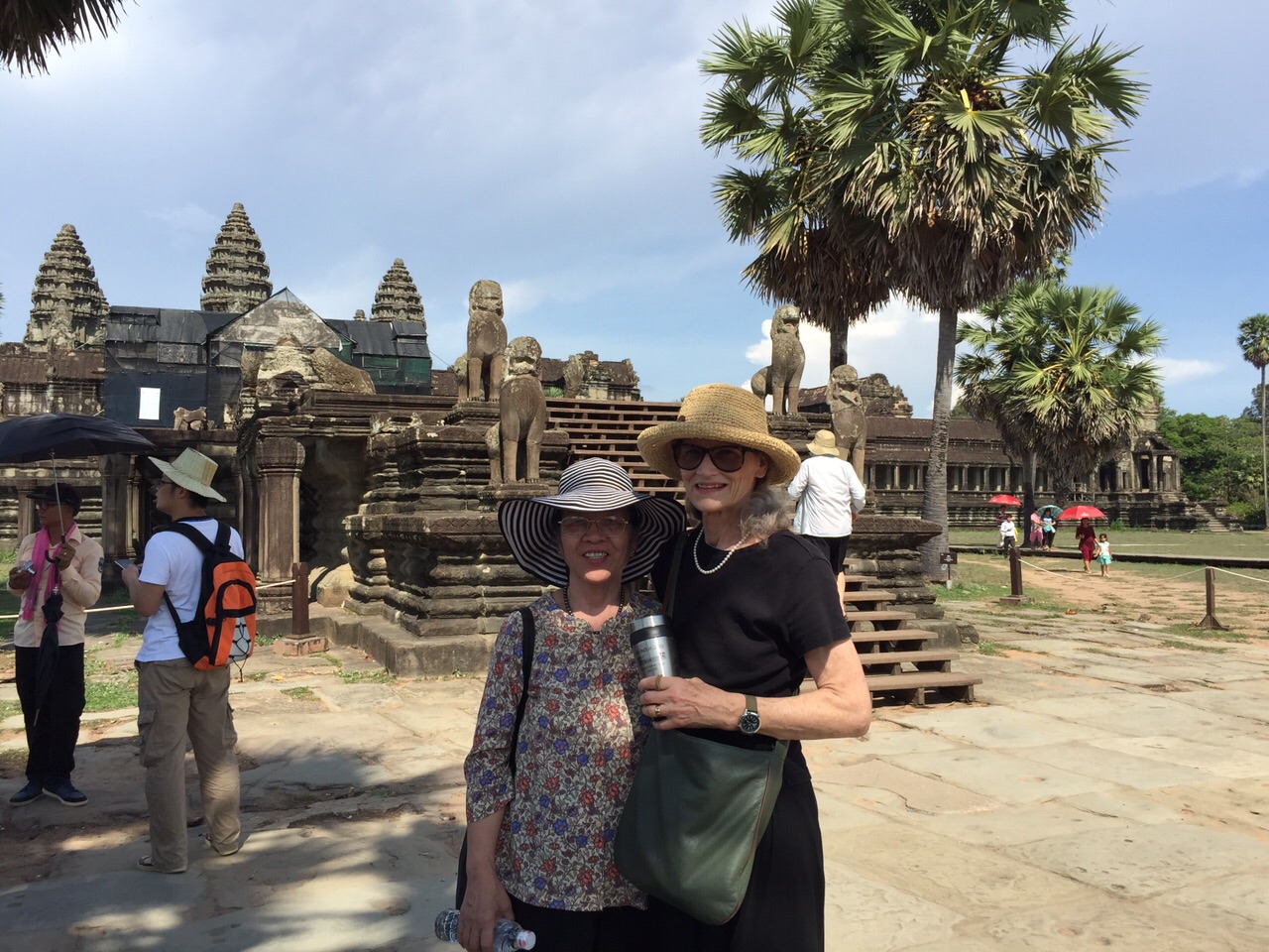 Mom at Angkor Wat Cambodia