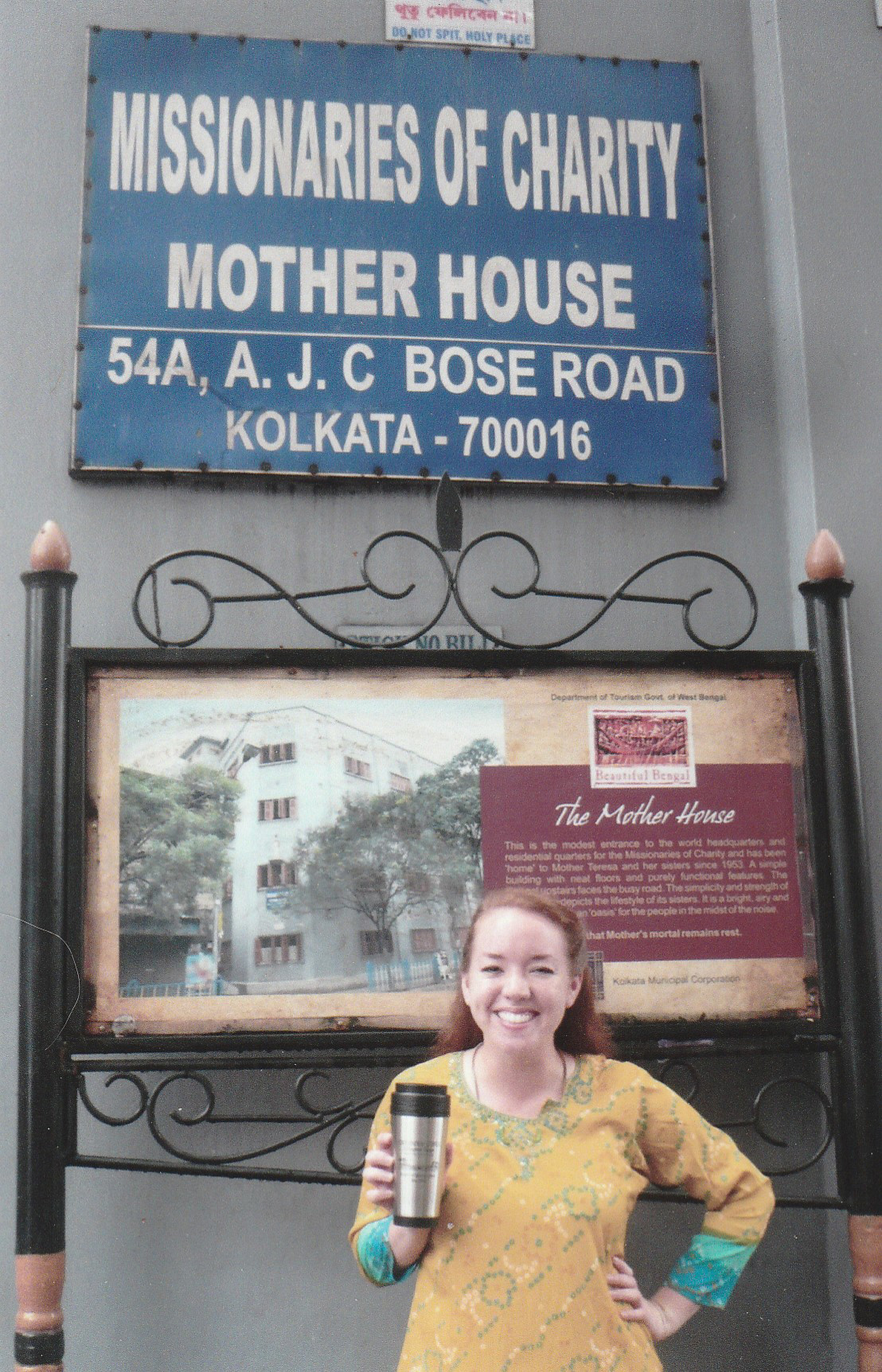 Veronica at the Mother House Kolkata India