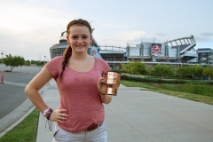 Regan at the Broncos Stadium in Denver
